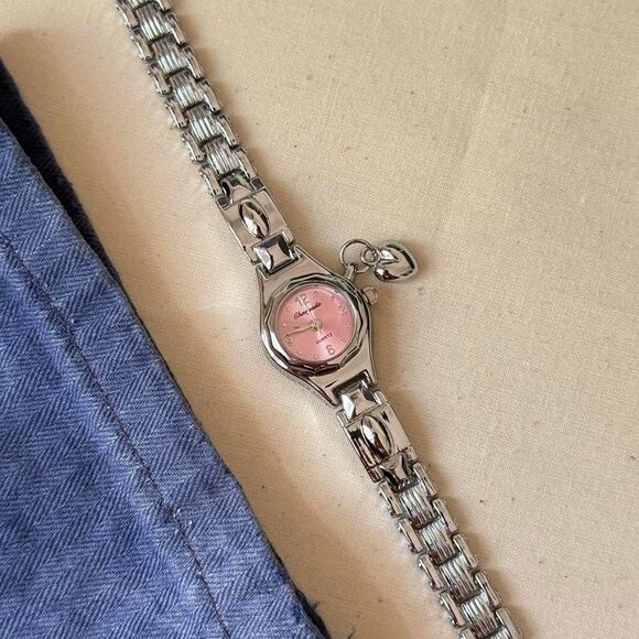 y2k silver cute round stainless steel quartz watch - Picture 2 of 8